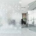 vidaXL Okenná fólia matná vzor kvetu 45x500 cm PVC