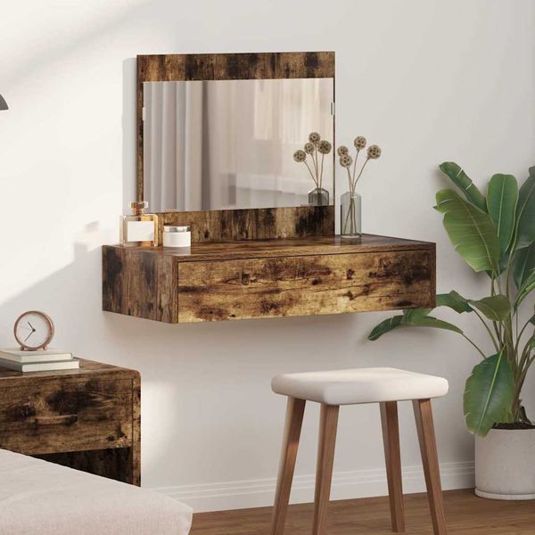 vidaXL Toaletný stolík Hnedá 83 x 40 x 70 cm Kompozitné drevo