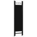 vidaXL Paraván so 4 panelmi, čierny 160x180 cm