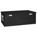 vidaXL Úložný box čierny 80x39x30 cm hliník