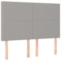vidaXL Boxspring posteľ s matracom bledosivá 140x200 cm látka
