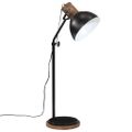 vidaXL Podlahová lampa 25 W čierna 30x30x90-150 cm E27