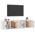 vidaXL Nástenné TV skrinky 2 ks lesklé biele 80x34,5x40 cm