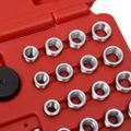 vidaXL 33-dielna sada na opravu závitov zapaľovacích sviečok M8 M10 M12