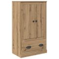 vidaXL Highboard 3 ks Remeselný dub 132 x 35,5 x 103,5 cm