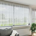 vidaXL Čipková záclona Biela 140 x 600 cm Polyester