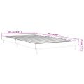 vidaXL Posteľný rám sivý dub sonoma 100x200 cm borovicový masív