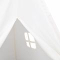 vidaXL Teepee stan Biela 120 x 120 x 150 cm Textil a plast