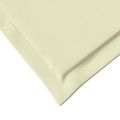 vidaXL Sedadlové a zadné vankúše Polyester Krémová 47 x 45 x 2 cm