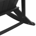 vidaXL Adirondack hojdacie kreslá 2 ks Čierna HDPE