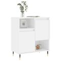 vidaXL Komoda vysoký lesk biela 60x35x70 cm spracované drevo