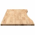 vidaXL Doska stolíka neošetrená 140x60x2,5 cm dubový masív obdĺžnikový