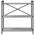 vidaXL Regál na knihy 80 x 30 x 85 cm Kompozitné drevo Sivý dub sonoma