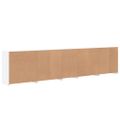vidaXL Komoda s LED svetlami biela 283x37x67 cm