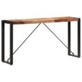 vidaXL Konzolový stolík 150x35x76 cm sheshamový masív