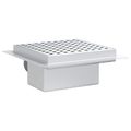 vidaXL Odtok sprchy s bodkami Strieborná 15 x 15 cm Nerezová oceľ 304