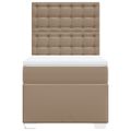 vidaXL Boxspring posteľ s matracom kapučínová 80x200 cm umelá koža