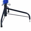 vidaXL Umelý polovičný vianočný stromček so stojanom, modrý 210 cm PVC