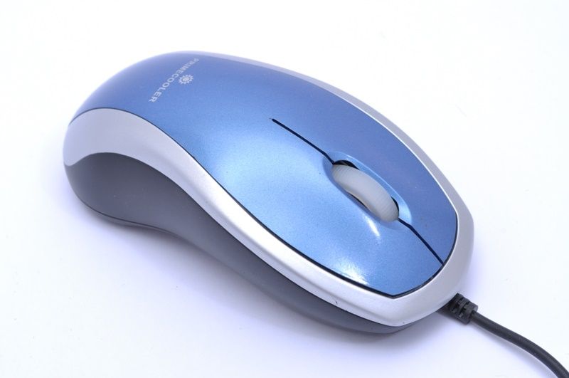 Primecooler/Kancelárska/Optická/800 DPI/Drôtová USB/Svetlo modrá