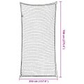 vidaXL Sieť na prívesný vozík s elastickým lanom čierna 7x3,5 m PP
