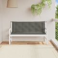 vidaXL Vankúše na záh. lavičku 2 ks tmavosivá melanž 150x50x7 cm látka