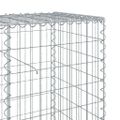 vidaXL Gabiónový kôš s krytom 800x50x100 cm pozinkované železo