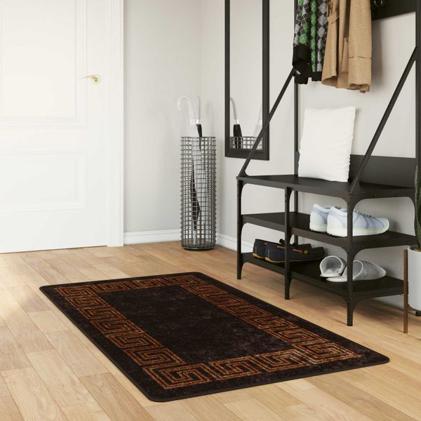 vidaXL Behúň MARSA Čierny 80 x 200 cm Polyester a PVC