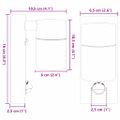 vidaXL Exteriérové nástenné svietidlo 2 ks Čierna 6,5 x 10,5 x 16 cm