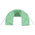 vidaXL Fóliovník s oceľovým rámom zelený 42 m² 14x3x2 m