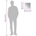 vidaXL Zrkadlo do kúpeľne s LED Priehľadná 30 x 30 cm tvrdené sklo