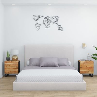 vidaXL Nočné stolíky 2 ks 40x33x46 cm akáciový masív