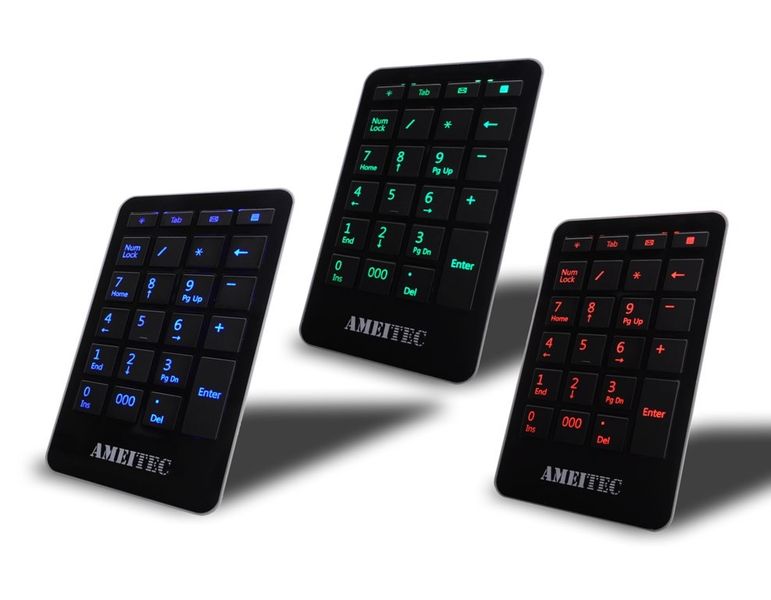 AMEI klávesnica AM-KN101B Professional Letter Blue Illuminated digitálny kľúč