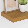 vidaXL Stenná polica Nástenná montáž 4 ks Béžová 23 x 23,5 x 3,8 cm