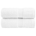 vidaXL Prémiové uteráky pre hostí SOLUND 2 ks biele 30x50 cm 600 g/m²
