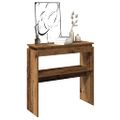 VidaXL Konzolový stolík Old Wood 80x30x80 cm Engineered Wood