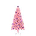 vidaXL Vianočný stromček Ružová 120 cm PVC