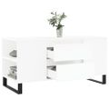vidaXL Konferenčný stolík biely 102x44,5x50 cm kompozitné drevo