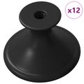 vidaXL rukoväť 12 ks Čierna Ø30 mm Hliník