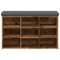 vidaXL Lavička na topánky Old Wood 82x32x50 cm Engineered Wood