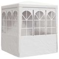 vidaXL Profesionálny párty stan+bočné steny 2,5x2,5 m, biely 90 g/m²