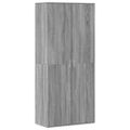 vidaXL Botník sivý sonoma 80x39x178 cm kompozitné drevo