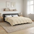 vidaXL Prikrývka na celý rok 200 x 240 cm 4 ročné obdobia Krémová