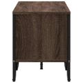 vidaXL TV stolík hnedý dub 122x34x41 cm kompozitné drevo