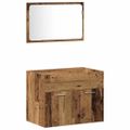 vidaXL Sada kúpeľňového nábytku 4 ks Staré drevo 41 x 38,5 x 46 cm