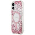 Puzdro Guess pre iPhone 17 HC MAGSAFE RESIN BOTTOM GLITTER ružová