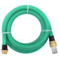 vidaXL Odsávacia hadica s mosadznými spojkami, zelená 1,1" 10 m, PVC