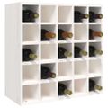vidaXL Vinotéka biela 56x25x56 cm masívne borovicové drevo