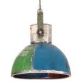 vidaXL Industriálna okrúhla závesná lampa 25 W farebná 40 cm E27