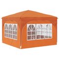 vidaXL Prístrešok na párty 290 x 290 x 245 cm Oranžová