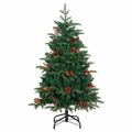 vidaXL Umelý vianočný stromček Zelená 150 cm PVC, kov a plast